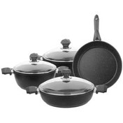 Resim Aryıldız T-T Core 7 Parça Granit Tencere Set 