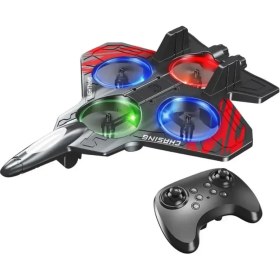 Resim Zero Land Lvsqvr LED Işıklı Oyuncak Drone Fighter Jet Tasarımlı Uzaktan Kumandalı Uçak 