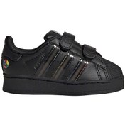 Resim Adidas Superstar Bebek Siyah Işıklı Spor Ayakkabı Jı0512 Siyah 
