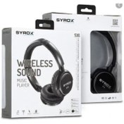 Resim Syrox S16 Kablosuz Bluetooth Kulak Üstü Kulaklık S16 - Siyah Renk 