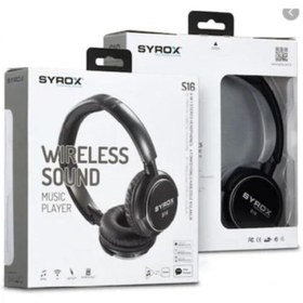 Resim Syrox S16 Kablosuz Bluetooth Kulak Üstü Kulaklık S16 - Siyah Renk 