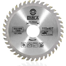 Resim Emka Ahşap Kesme Sunta Testeresi 115 mm 40 Diş 