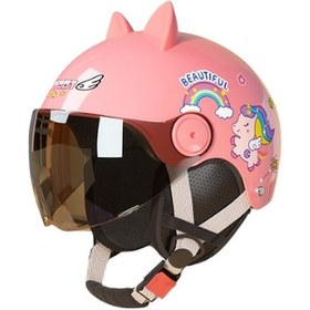 Resim Tcherchi Unicorn Tasarım Karikatür Çocuk Kaskı 