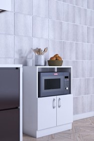 Resim rafineritasarım Rafineri Makro Dolap Çok Amaçlı Mikrodalga Fırın Dolabı 