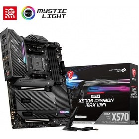 Resim MSI MPG X570S Carbon Max WIFI AMD X570 5300 MHz (OC) Soket AM4 ATX Anakart 