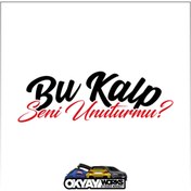 Resim OkyayWorks Bu Kalp Seni Unuturmu Sticker - Siyah 