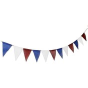 Resim 2.6m Çift Taraflı Fransız Bayrakları, 5 Adet Triangular Flamingo, İç/iç Dış Parti Dekorasyonu, Su Geçirmez Kumaş 