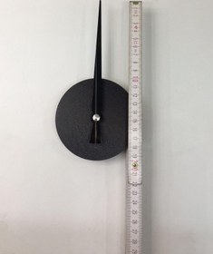 Resim Otantik Metal Göbek Siyah Renk Saat Motor Akrep Yelkovan Standart Boy 