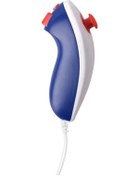 Resim Beyaz Mavi-1 Adet-sol Sağ El Nunchuck Wii İçin El Kavisli Oyun Kolu Denetleyicisi Nintendo Wii Oyun Denetleyicisi Nunchuck Wii Gamepad İçin 
