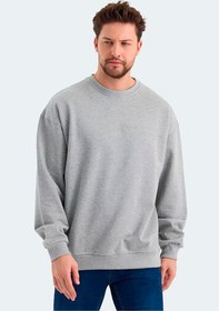 Resim VADIK Oversize Erkek Sweatshirt Gri 