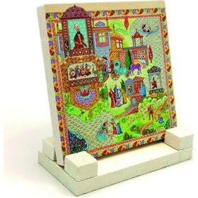 Resim Saray Bahçesi MinyatürüBaskılı MDF Masaüstlük 