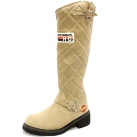 Resim Harley Davidson Laconia Hi 646 Crosta Süet Kadın Çizme Bej 