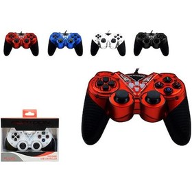 Resim Platoon Usb Bilgisayar Oyun Kolu Gamepad Joystick Beyaz 