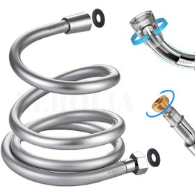 Resim NEROLIA 200cm Banyo Duş Hortumu Ekstra Uzun Paslanmaz 2 Metre 