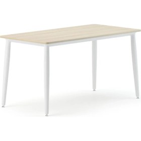 Resim Bürotime Era Çalışma Masası, Akasya & Beyaz Ayak, 80X160CM 