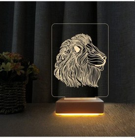 Resim Aslan 3d Led Lamba Hediyelik, Galatasaraylı Hediyesi Gece Lambası 