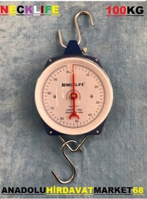 Resim Necklife El Kantarı 100 Kg İbreli Terazi Metal Gövdeli 