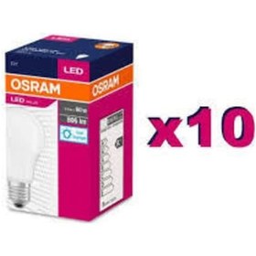 Resim Osram Led Ampul (10 Adet) Beyaz 8.5W 