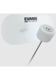 Resim Evans Eqpc2 Şeffaf Plastik Bas Davul Koruyucu"twin Pedal" 