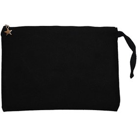 Resim Vis A Vis Siyah Clutch Astarlı Cüzdan / El Çantası - Siyah 