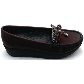 Resim Punto 572082 Bordo Dolgu Taban Bayan Ayakkabısı Bordo 
