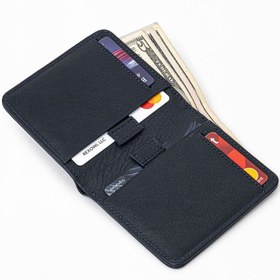 Resim Bifold Klasik Deri Cüzdan Lacivert 