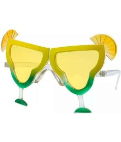 Resim Derin Stok Margarita Bardak Şeklinde Parti Gözlüğü Sarı 16X8 cm 