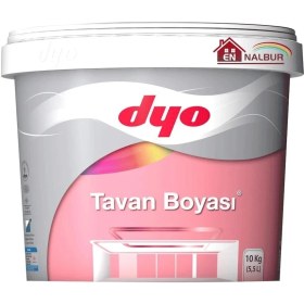 Resim Dyo Beyaz Tavan Boyası 10 kg Akrilik Mat Hava Özellikli İç Mekan Uygulama için 