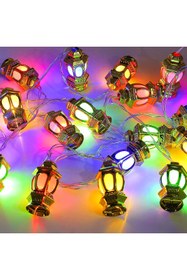 Resim şahane parti Ramazan Ledi Kandil Fener Şeklinde Eklemeli Rgb 20 li 5 Metre 