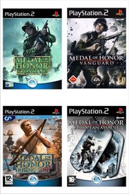 Resim Sony Playstatıon 2 - Medal Of Honor Serisi 4 Oyunluk Set - Sadece Çipli Cihazlar Için! 