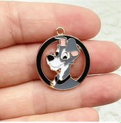 Resim Mınıso 10 Adet Anime Köpek Charm Takı - Dıy Kolye Bilezik Aksesuarı, Altın Kaplama Metal Kırmızı 