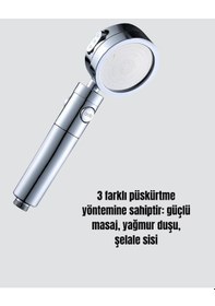 Resim Su Basıncını Artıran Sızdırmaz Duş Başlığı Çok Renkli 