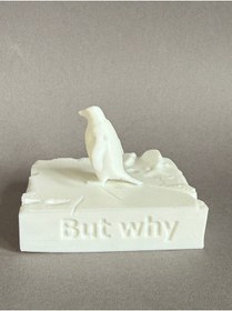 Resim Nihilist Penguen "ama Neden" - Viral Meme Heykeli 