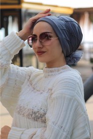 Resim Sahra Şal Dünyası Serit Detaylı Bone 