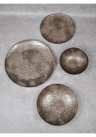 Resim 24 Parça Cam Yemek Takımı 6 Kişilik Yemek Seti-luster Kahve 