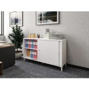 Resim Kzn Home Joker Ofis Dolabı, Dosya Dolabı Beyaz - Tamamı Mdf 