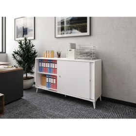 Resim Kzn Home Joker Ofis Dolabı, Dosya Dolabı Beyaz - Tamamı Mdf 