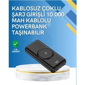Resim İphone Ve Android Uyumlu 10000mah Powerbank - Hem Kablolu Hem Kablosuz Belirtilmemiş 