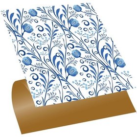 Resim Tink Kendinden Yapışkanlı Mavi Sarmaşık Desenli Pvc Karo 30x30 Cm 