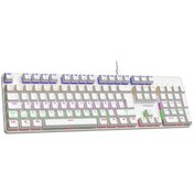 Resim Everest Kb-mk1 Lumos Beyaz Usb Rainbow Aydınlatmalı Blue Switch Full Anti-ghosting Mekanik Gaming Oyuncu Klavye 