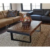 Resim deryawood Raweyn Masif Ahşap Dogal Ağaç Orta Sehpa Ceviz 150*85*45 Cm 