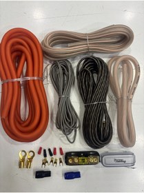 Resim Sunask Sn-4ga 4ga Profesyonel Set Kablo Amfi Set Kablo 1. Sınıf Kalite Ekstra Kalın profesyonel seri 