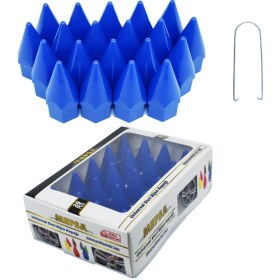Resim Replax Bijon Kapağı Sivri 19 mm Mavi 20 Li Set 