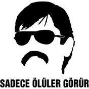 Resim Sadece Ölüler Görür Oto Motor Laptop Duvar Folyo Sticker 60 x 54 cm 