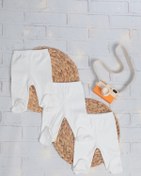 Resim MYGOBEBE Organik Patikli Tek Alt 3'lü Set 