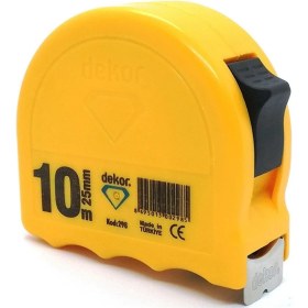 Resim Normadia Çift Taraflı 10 Metre Şerit Metre, 25 mm Ölçü, Dayanıklı ve Kullanışlı 