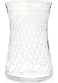 Resim Aydoğann Home Dekorlu 6'lı Çay Bardağı - Şeffaf - 170 Ml Renkli 