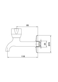 Resim ECA 102109275 Pınar Uzun Süzgeçli Musluk Krom 