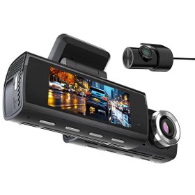 Resim Kawa D8 2 Kameralı Ön/Arka 4K + 1080P Starvis Sensörlü Türkçe Wi-Fi GPS'li Araç Kamerası 