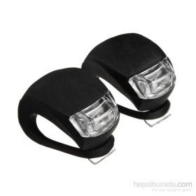 Resim Csı 2'Li Set Silikon Bisiklet İkaz Uyarı Işığı 3 Farklı Yanma Modu 